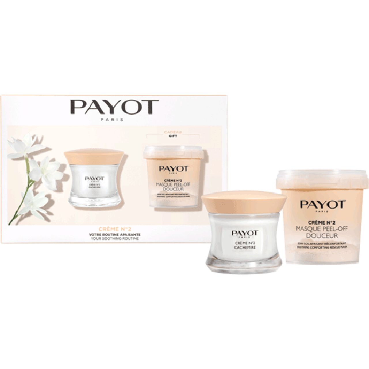 Payot, Creme N°2 Set = Cachemire 50 ml + Masque Peel-Off Douceur 10 g