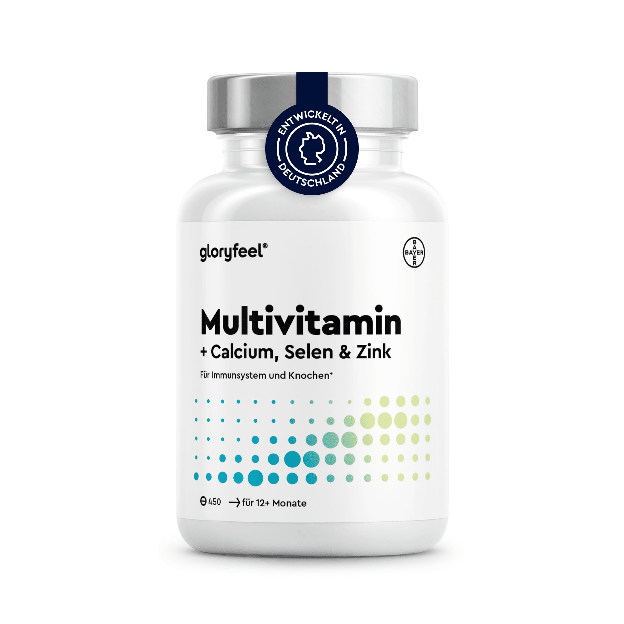gloryfeel® Multivitamin Tabletten - wertvolle Mineralstoffe & alle A-Z Nährstoffe im Komplex