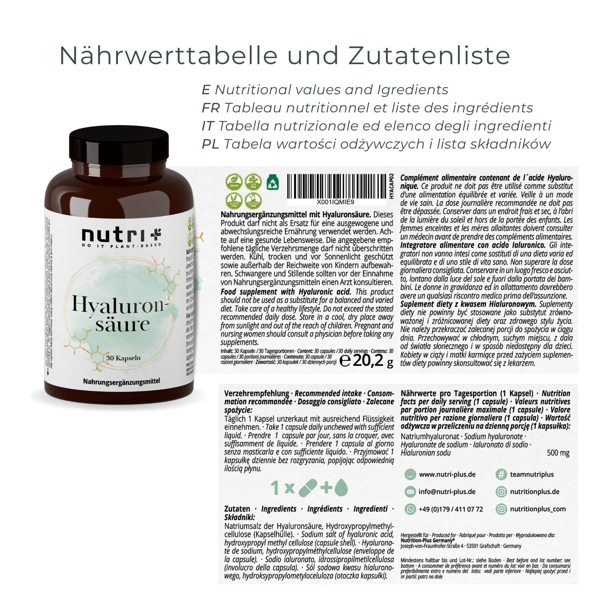 Nutri+ Hyaluronsäure