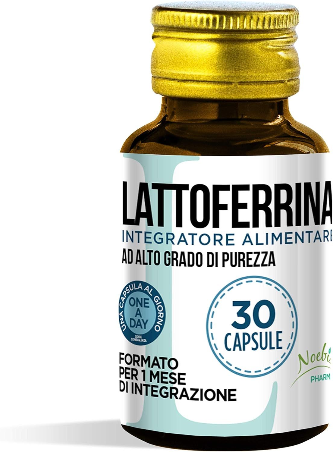 Noebis Pharma Lattoferrina 200 mg – 30 Capsule – 1 al Giorno