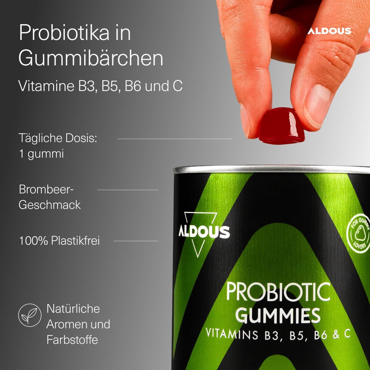 Aldous Probiotika Darmsanierung Gummi