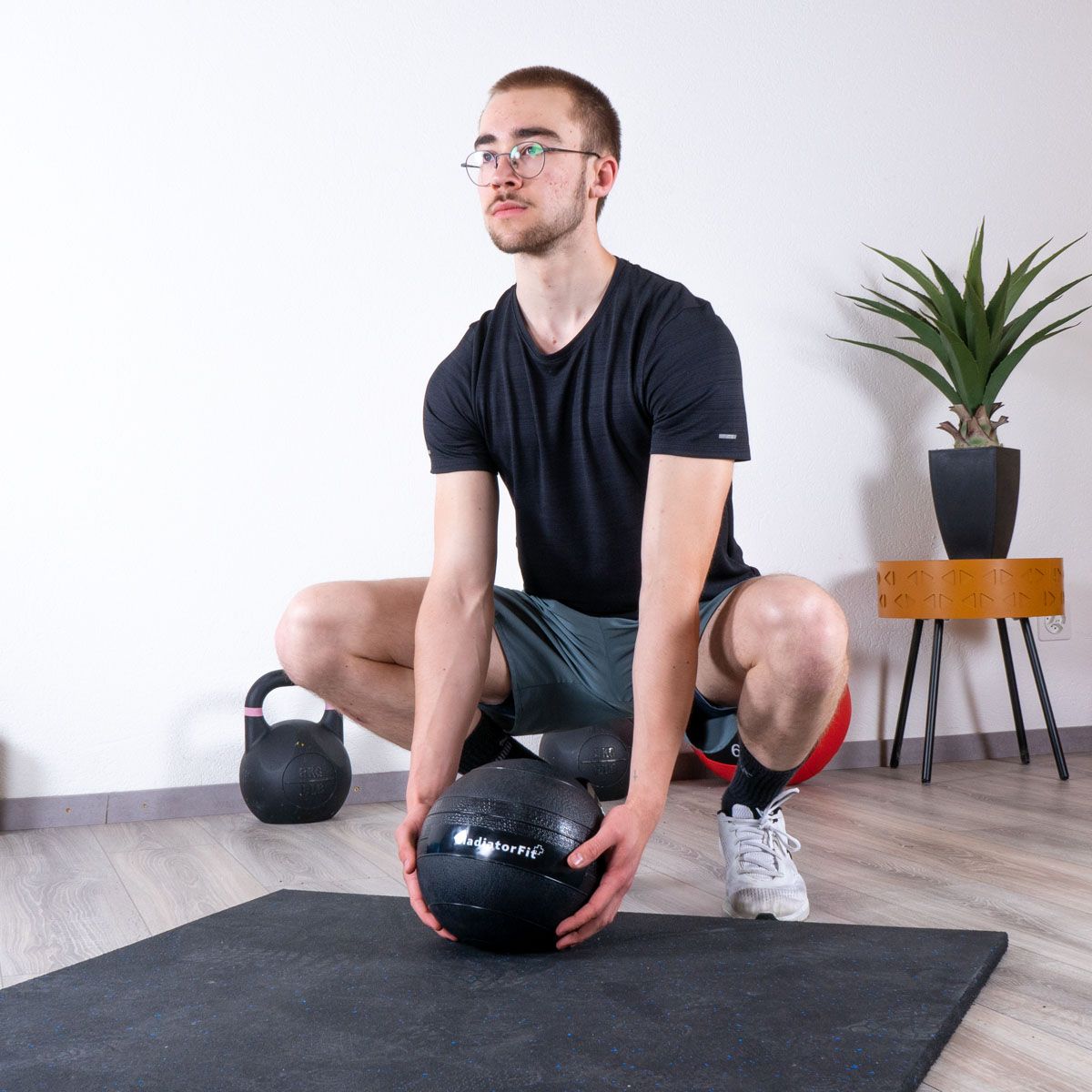 Fitness-Beschwerungsball "Slam Ball" aus Gummi