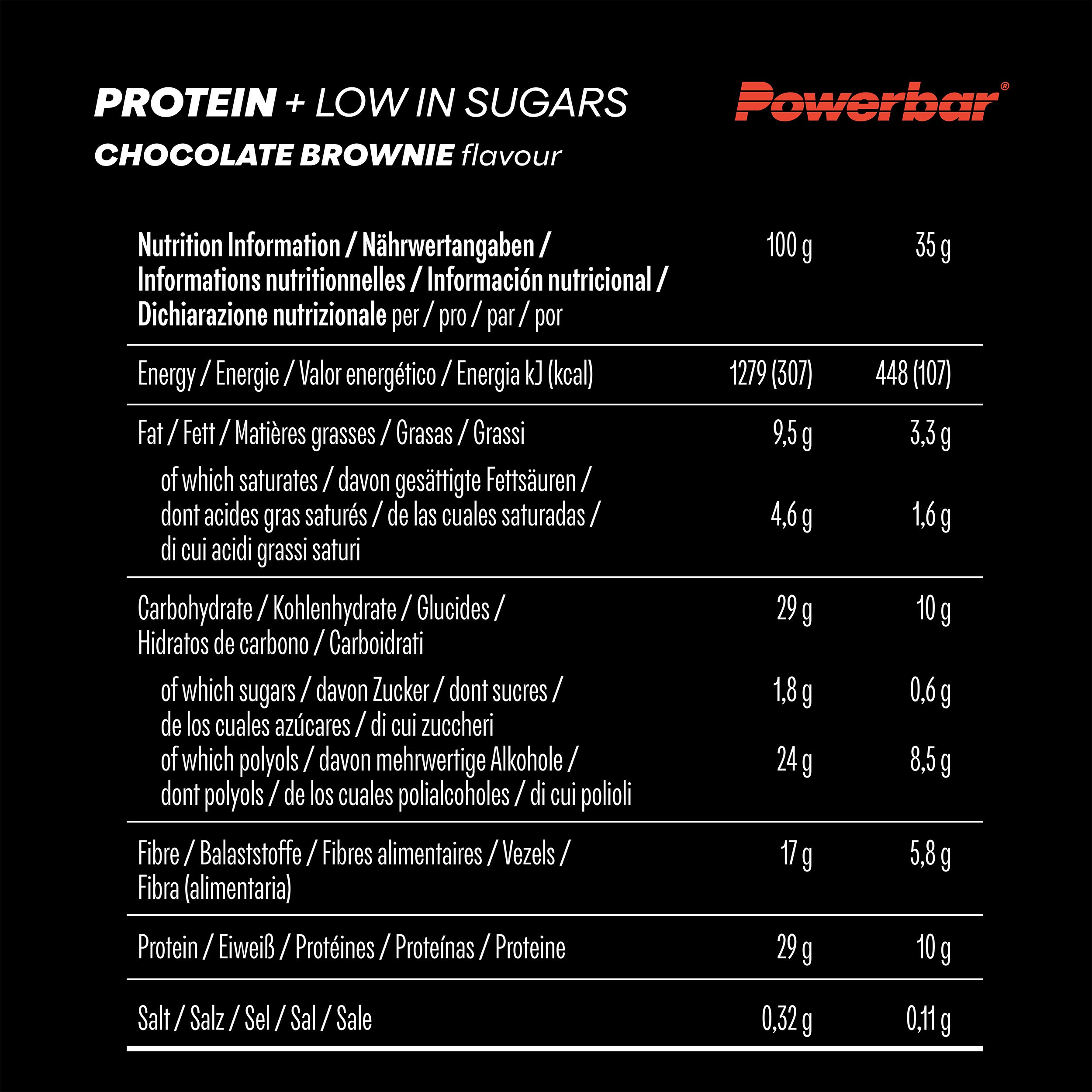 POWERBAR Protein Plus Low Sugar Chocolate Brownie Riegel