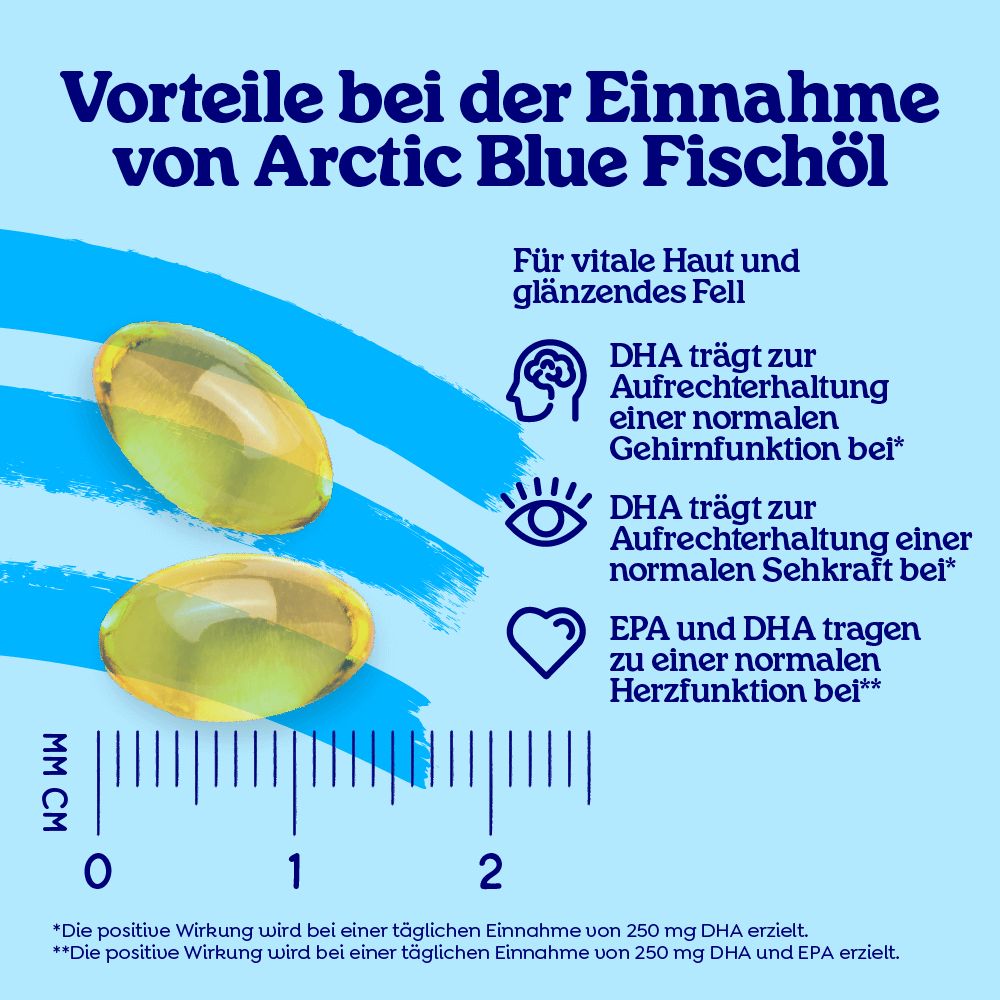 Arctic Blue Omega 3 - Fischölkapseln für Kunde, Katzen & Pferde