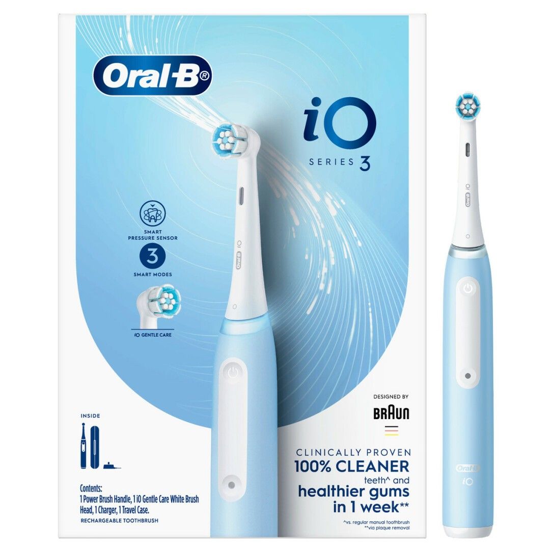 OralB iO Series 3n Ice Blue Elektrische Zahnbürste Zahnpflege 1 St Shop Apotheke
