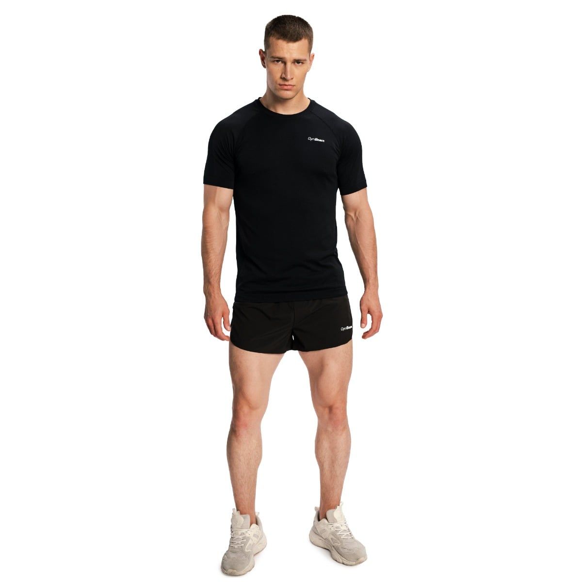 GymBeam Shorts Herren regular mit Gummizug und Taschen Pulse X Running schwarz