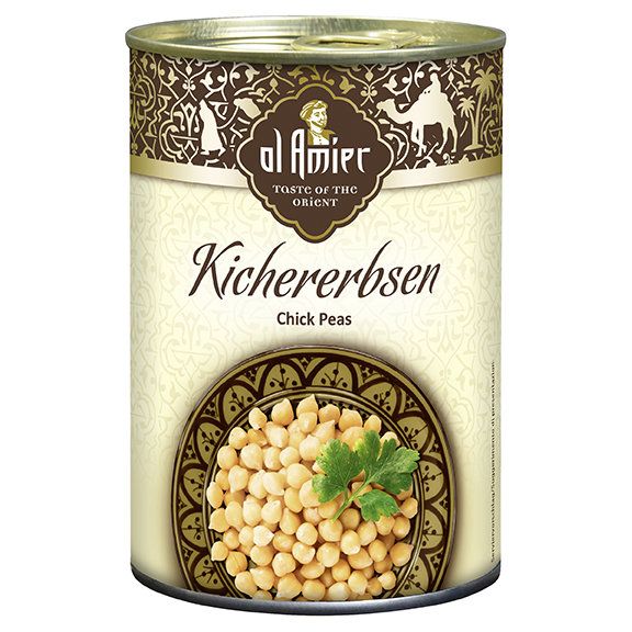 Al Amier Kichererbsen, naturell und gegart