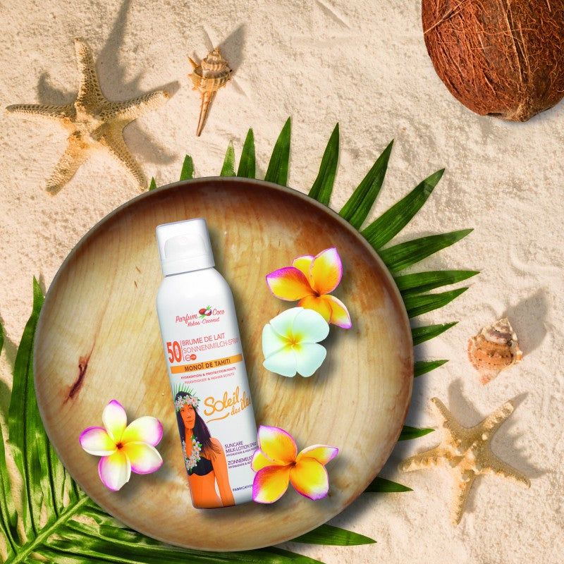 Soleil des Iles Sonnenschutz-Milchspray mit Kokosduft
