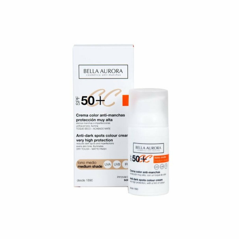 cc cream anti-manchas tono medio SPF50+