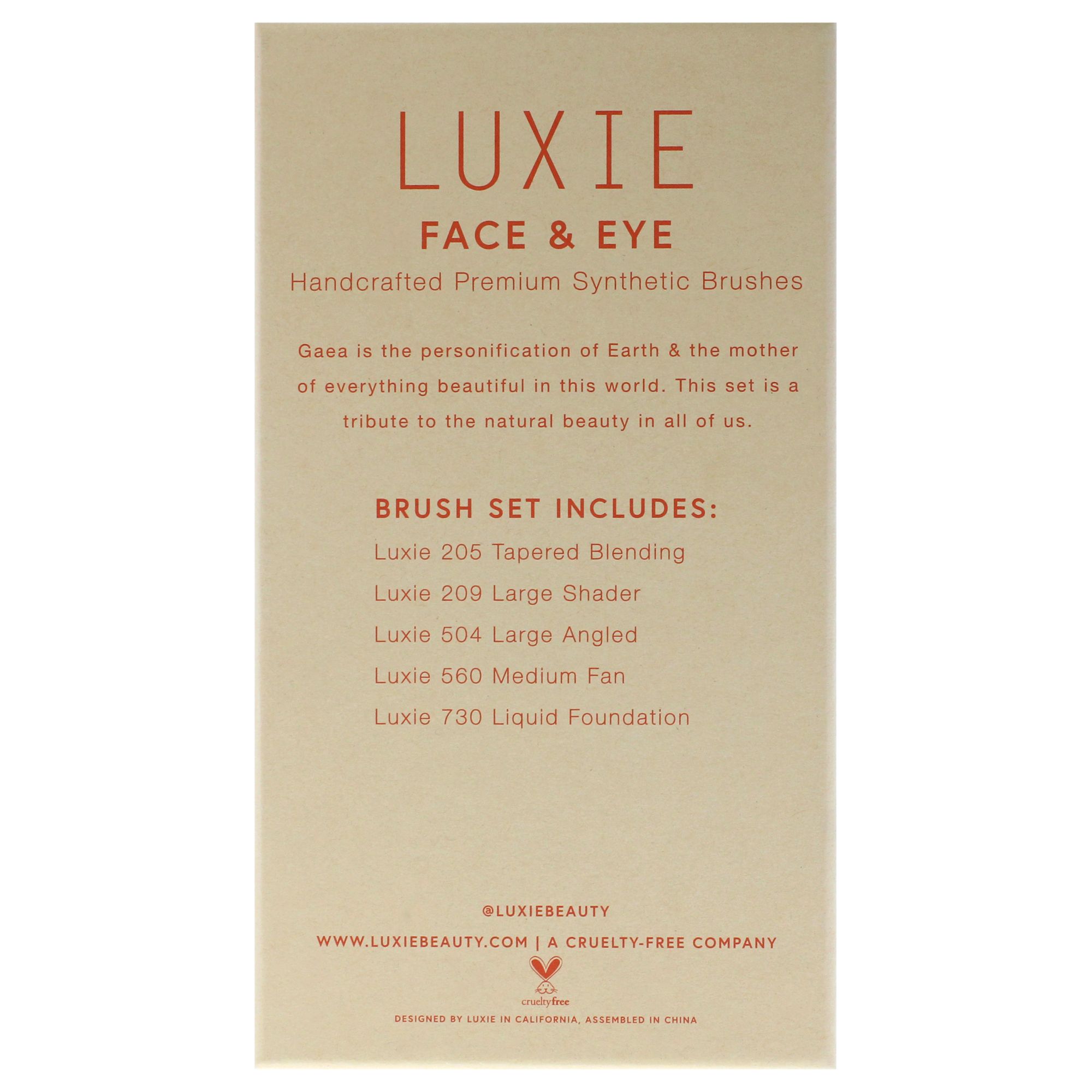 Gaea Face And Eye Pinsel Set von Luxie for Women