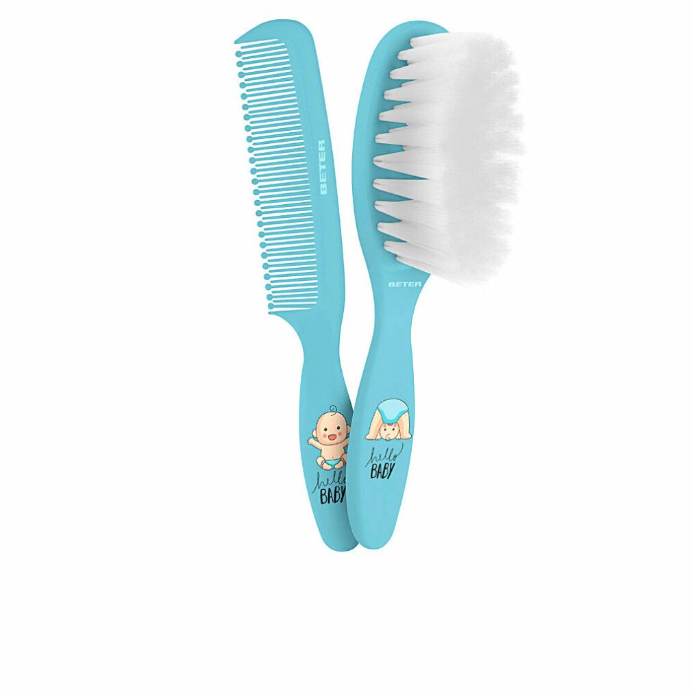 Beter Blu Set Di Spazzole Per Capelli Baby - 2 Pezzi - Immagine 2