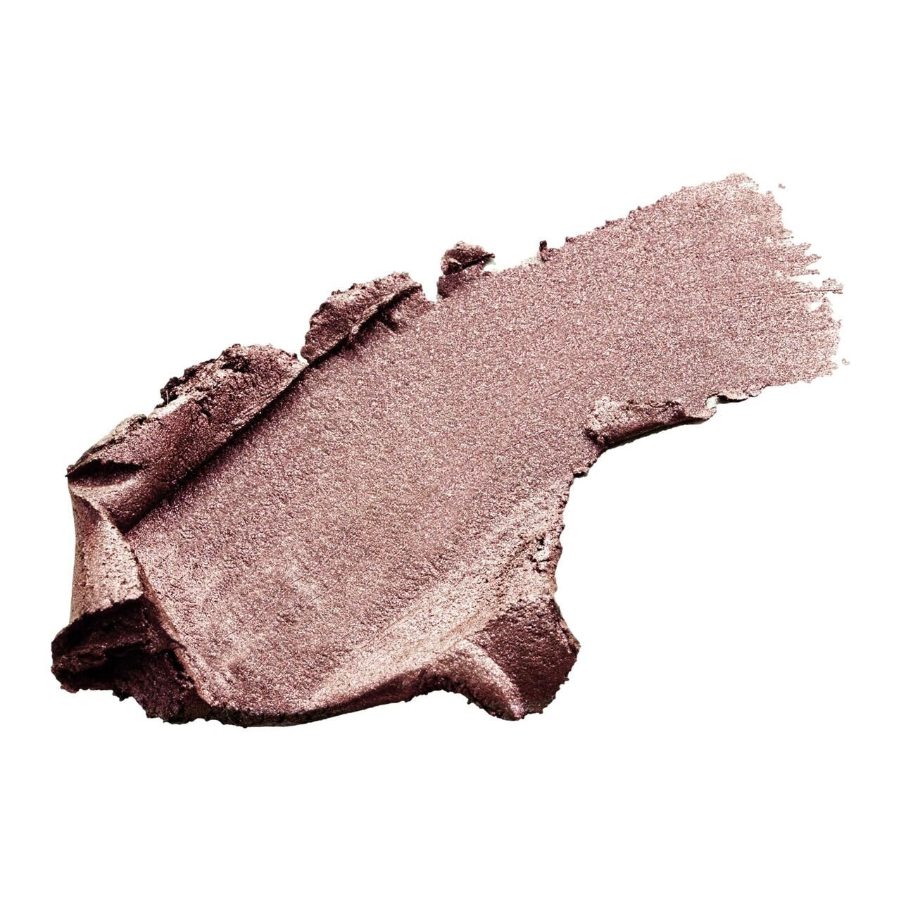 Abstrich des LUK Creme Eye Stick. Roséfarbener Farbton. Auf weißem Hintergrund.