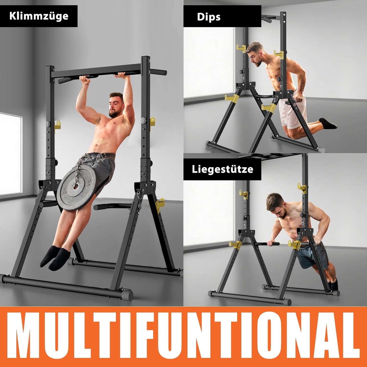 DH FitLife Faltbar Power Tower Dip Station