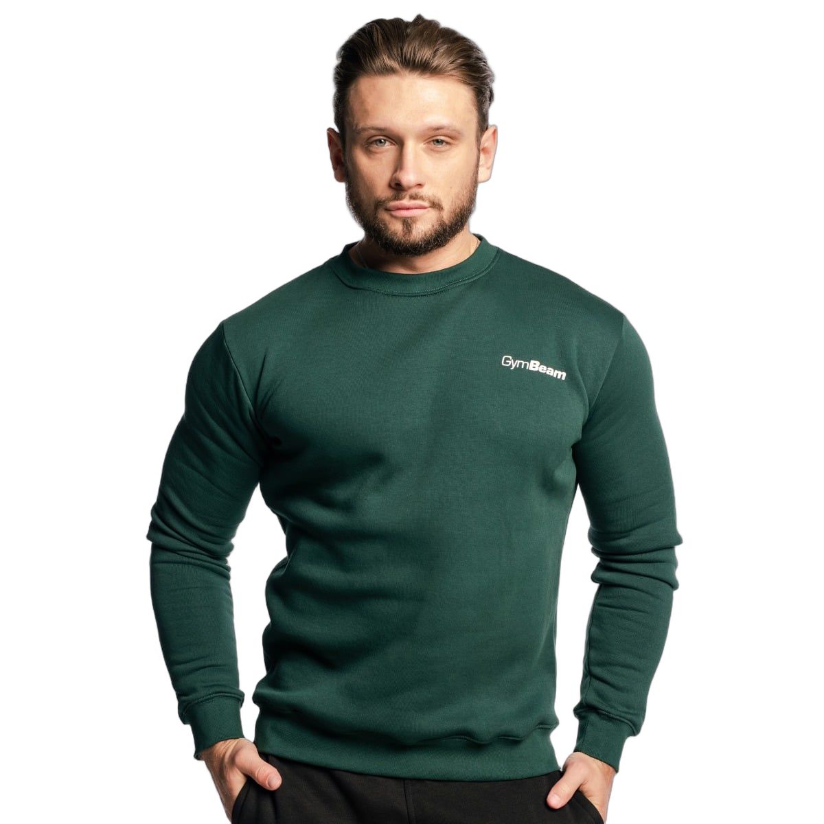 GymBeam Sweatshirt Herren regular mit Rundhalsausschnitt in Pine 1 St