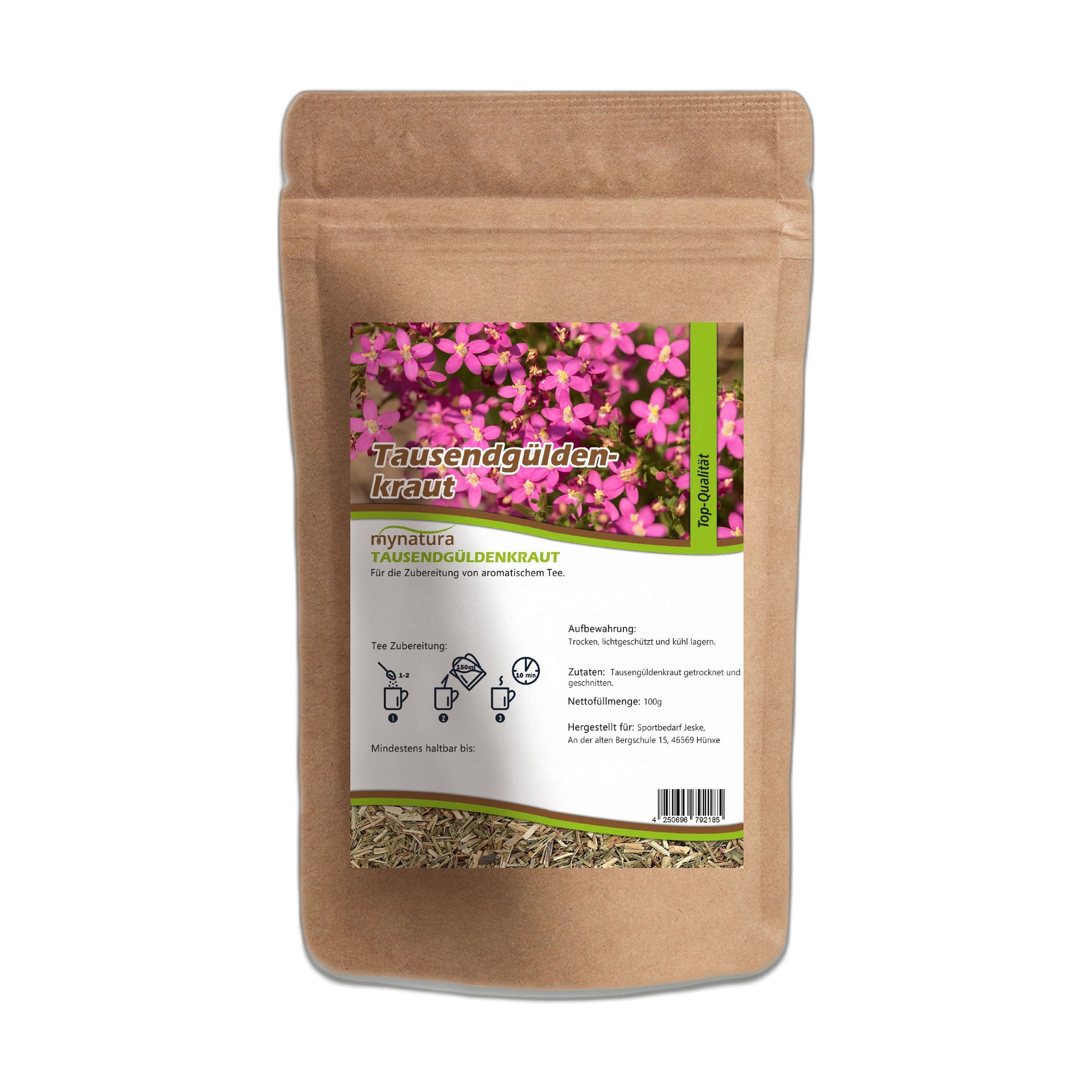 Mynatura Tausendgüldenkraut getrocknet & geschnitten 250 g