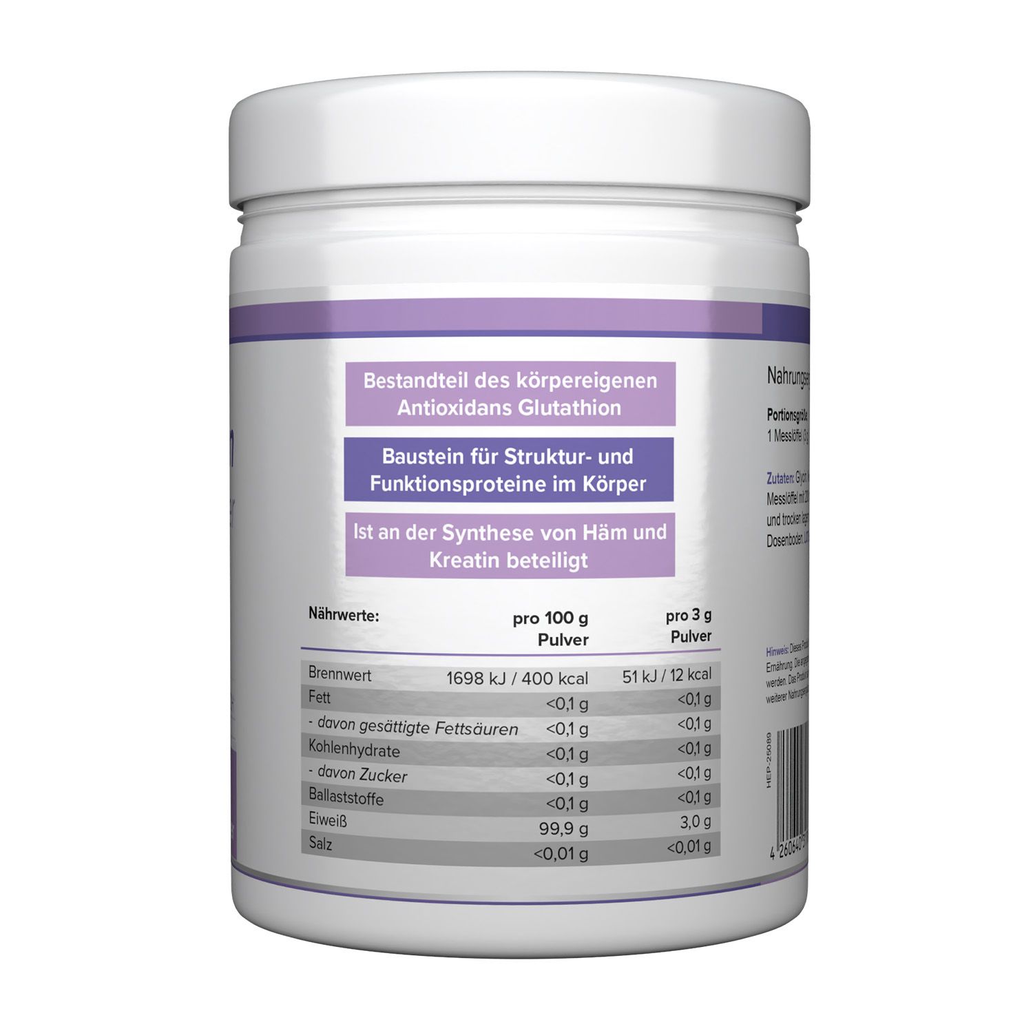 HEALTH+ L-GLYCIN Pulver