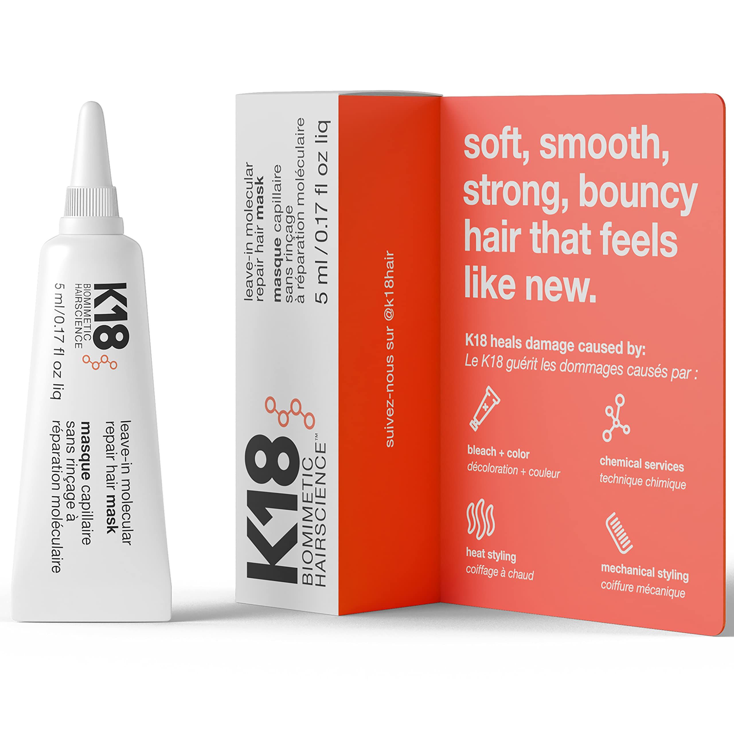 K18 Leave-In Molecular Repair Hair Mask 5 ml Maske