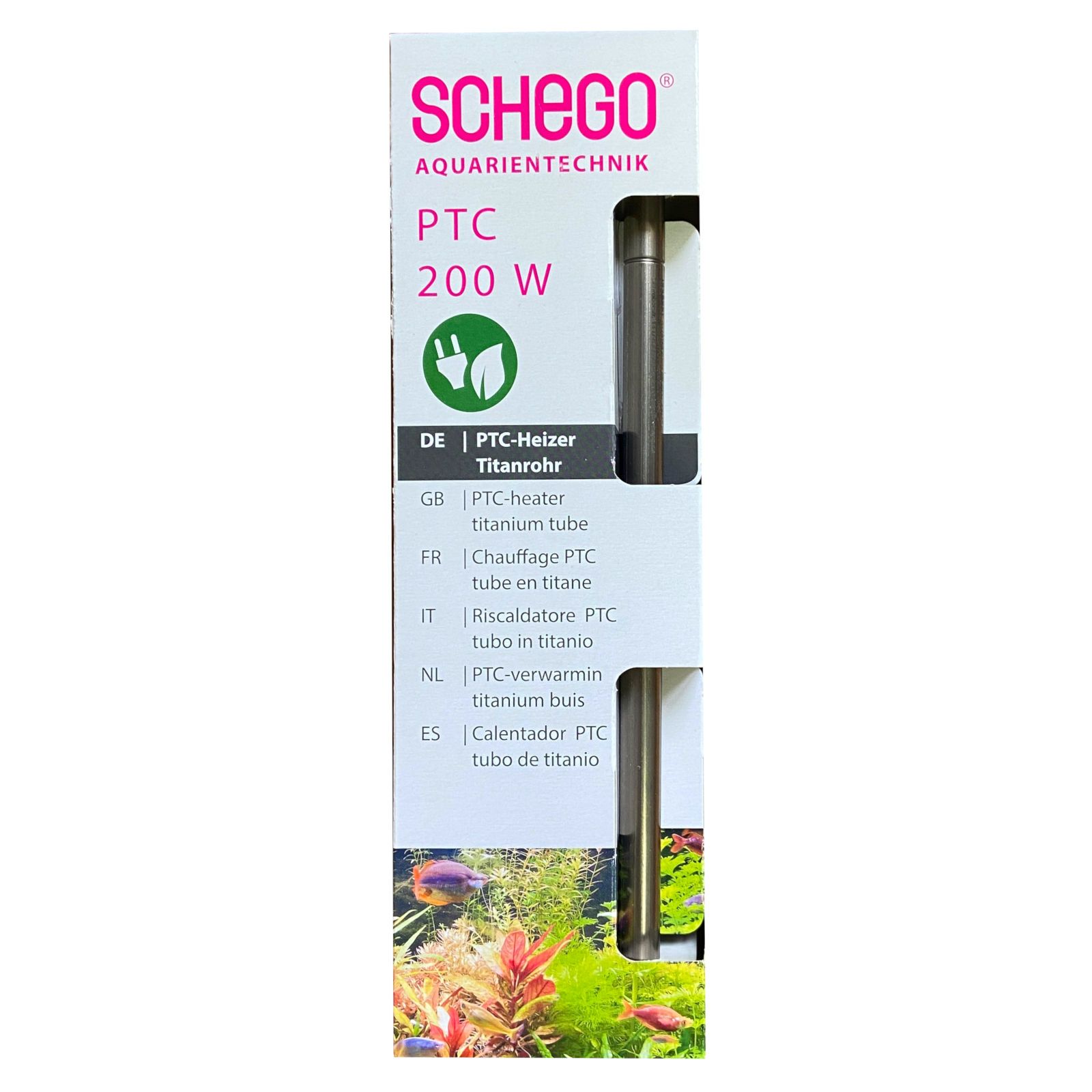 SCHEGO PTC-Heizer Titanrohr - energieeffizienter Aquarium Heizstab