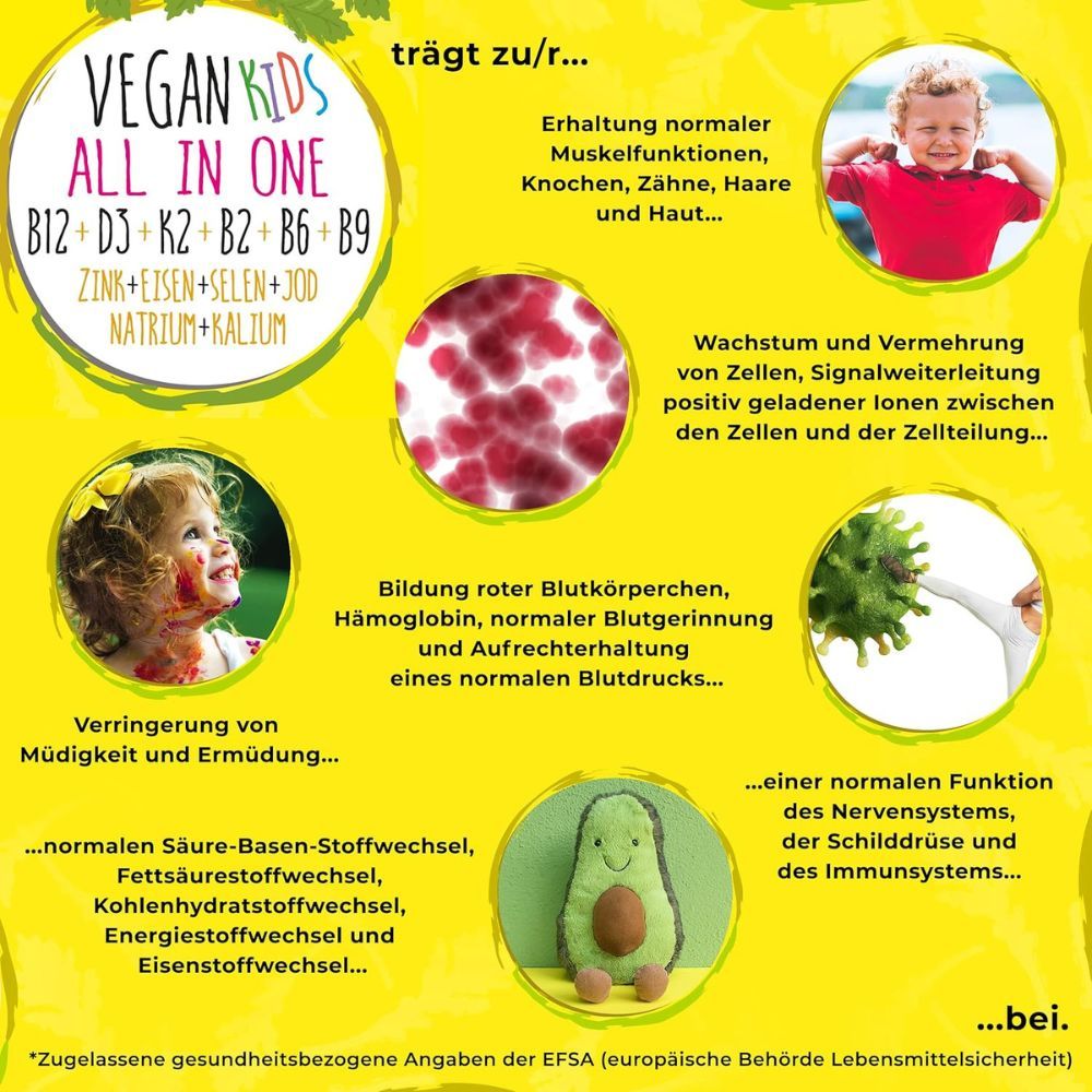 NatureCraft Vegan Kids All-In-One Kapseldose und Kartonverpackung.