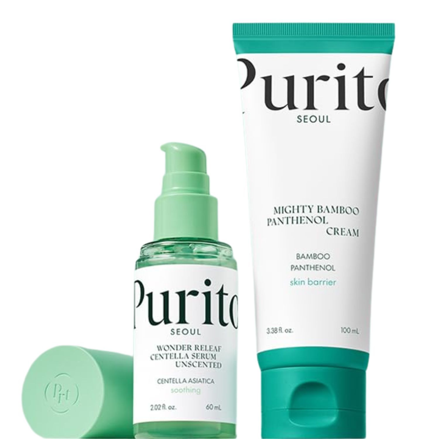 Purito Seoul Glow Duo – Centella Serum & Mighty Bamboo Panthenol Cream 60 ml