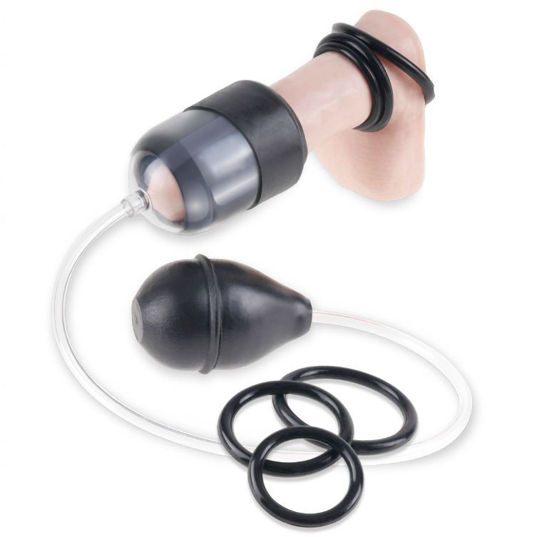 Penispumpe "Suckn Stroke Head Pump" mit Penisringen