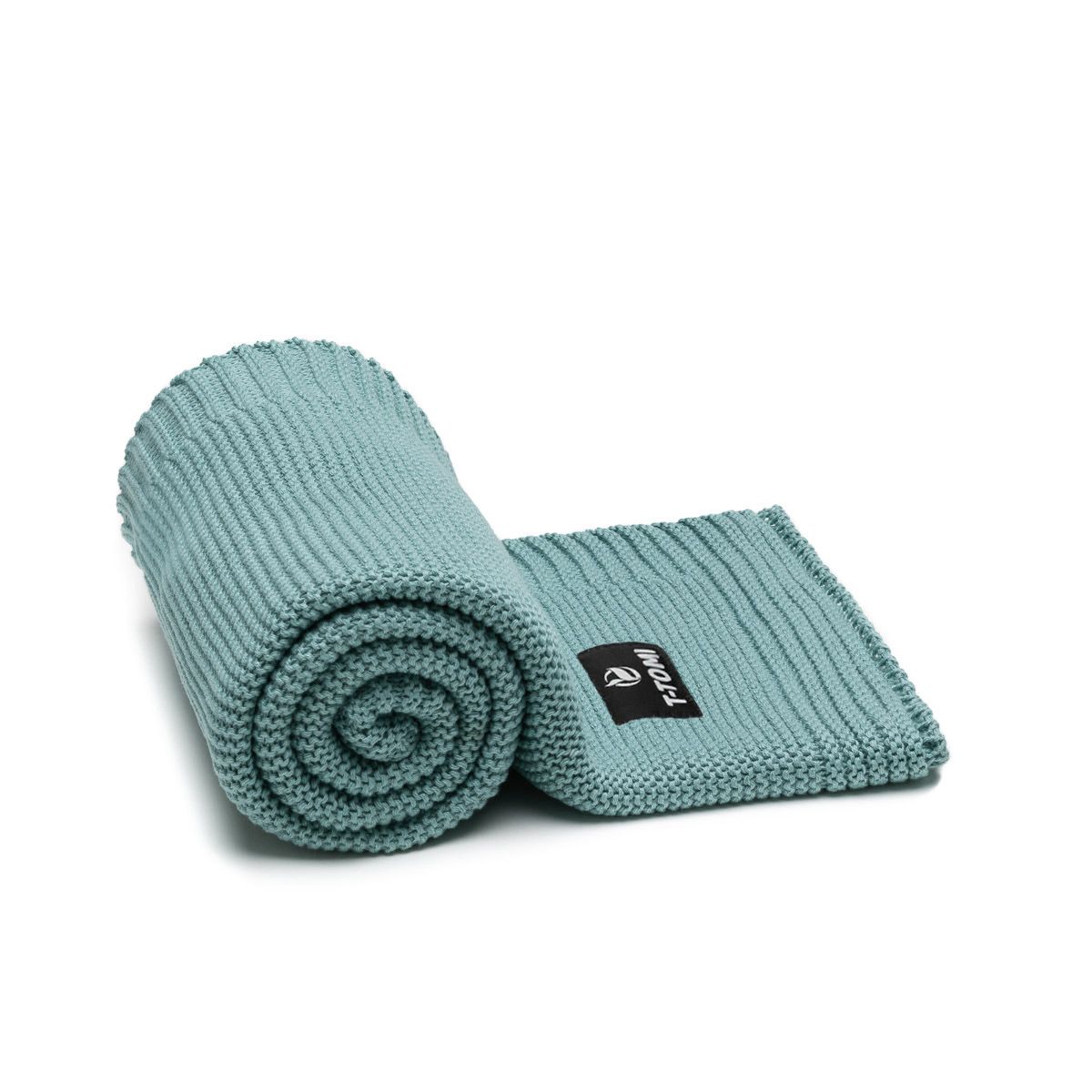 T-Tomi Gestrickte Decke Mint waves 1 St