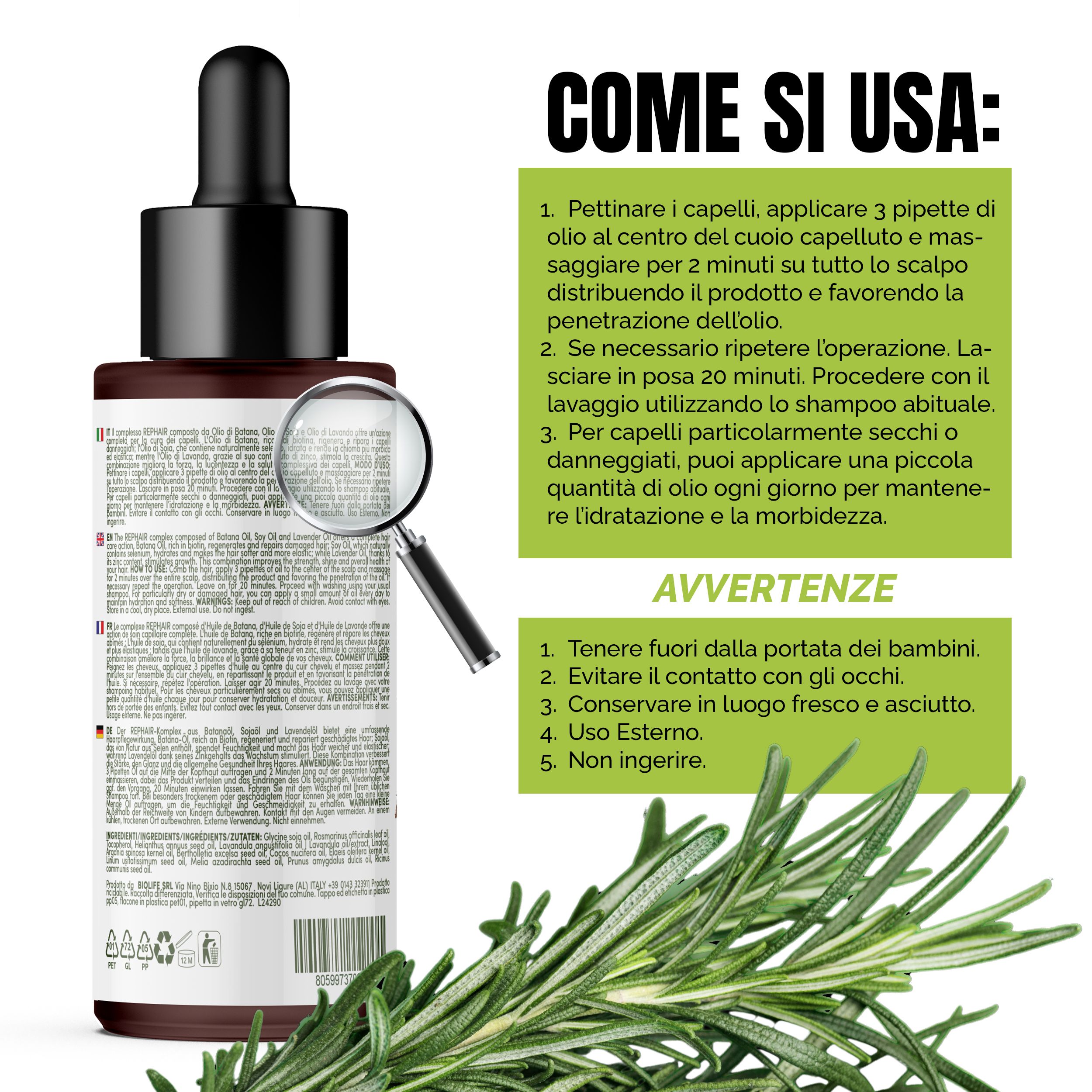 IRimediDeiMonaci Rehair Haarreparaturöl