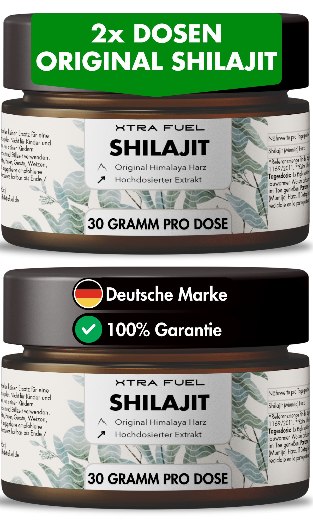 XTRA FUEL Shilajit Harz - Original Himalaya Mumijo 60.000 mg