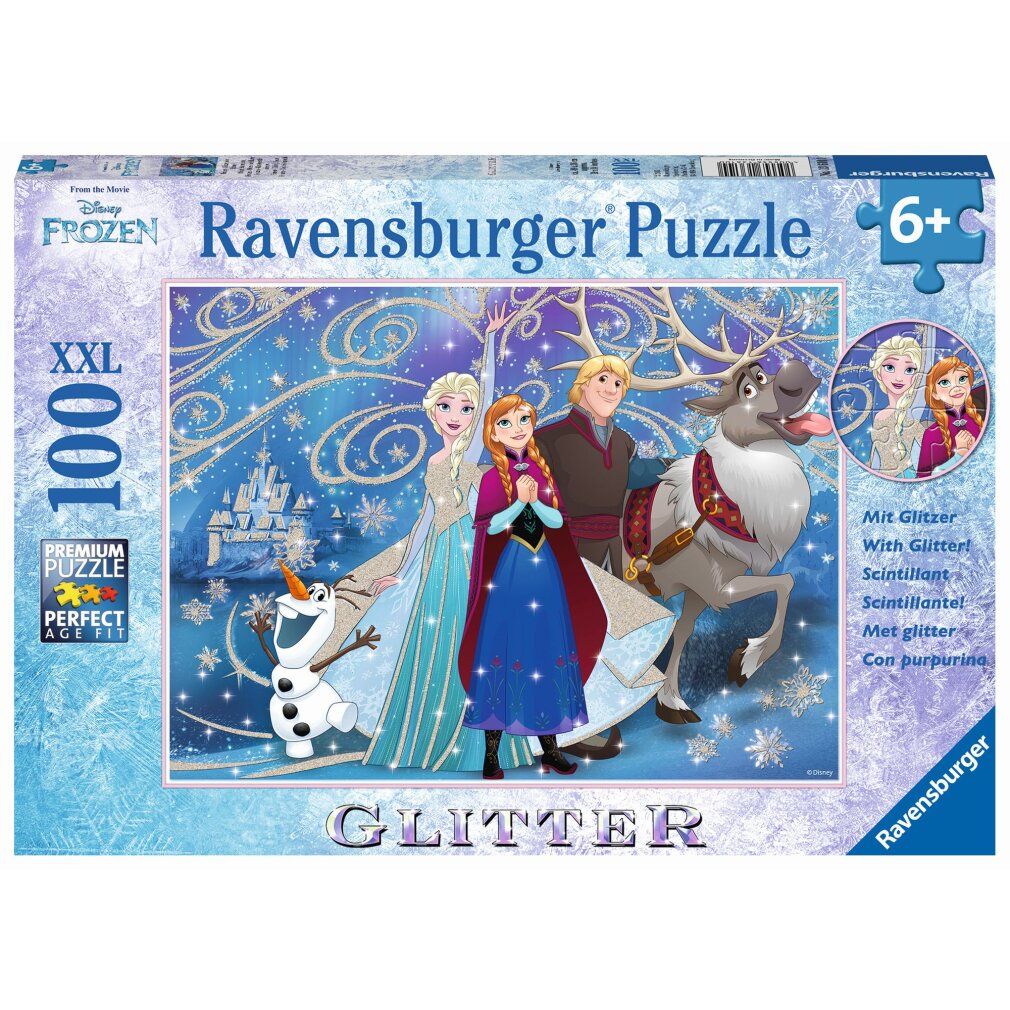 Ravensburger Ravensburger 13610 Puzzle Frozen Glitzernder Schnee 100 200 Teile xxl