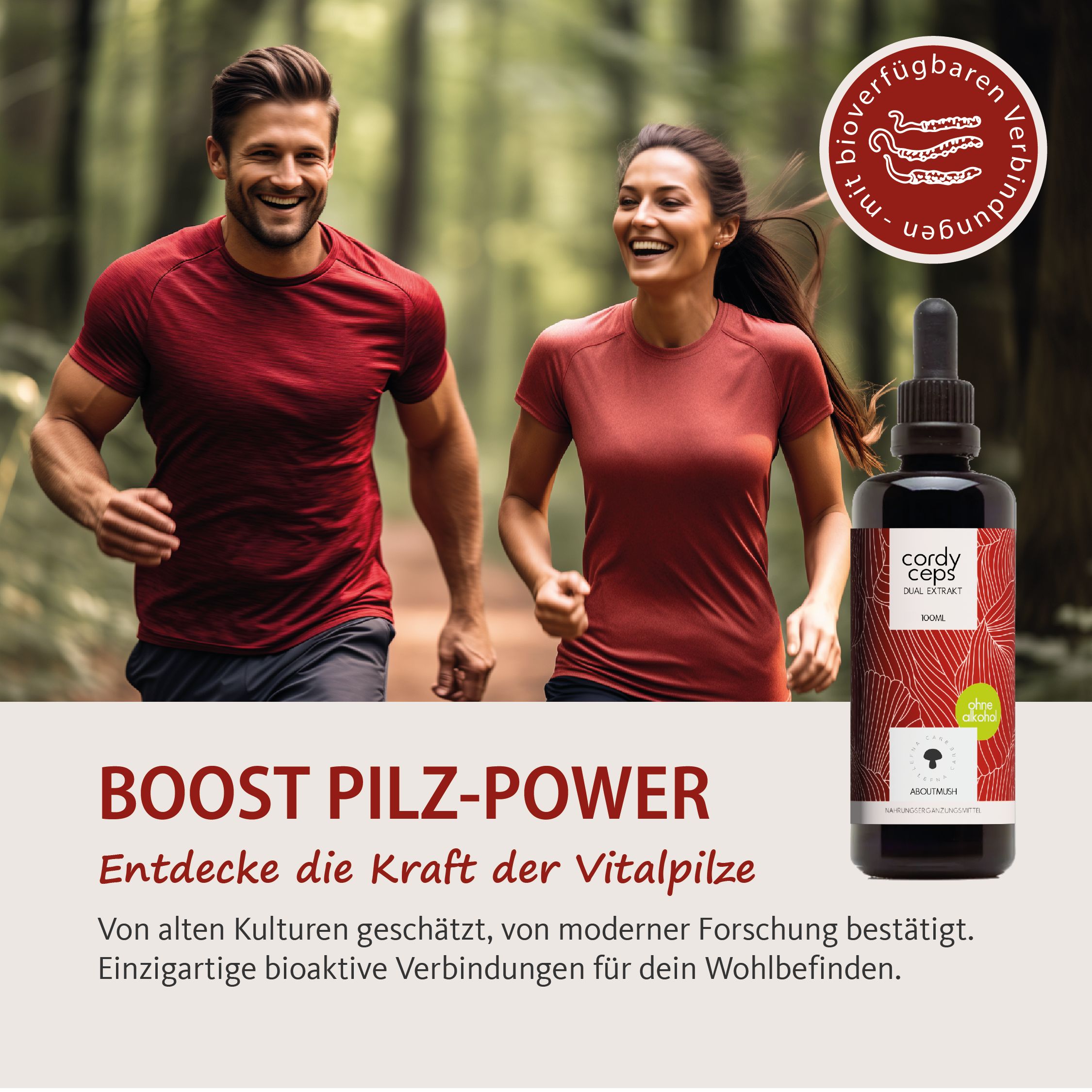 Vitalpilze Cordyceps Tropfen ohne Alkohol
