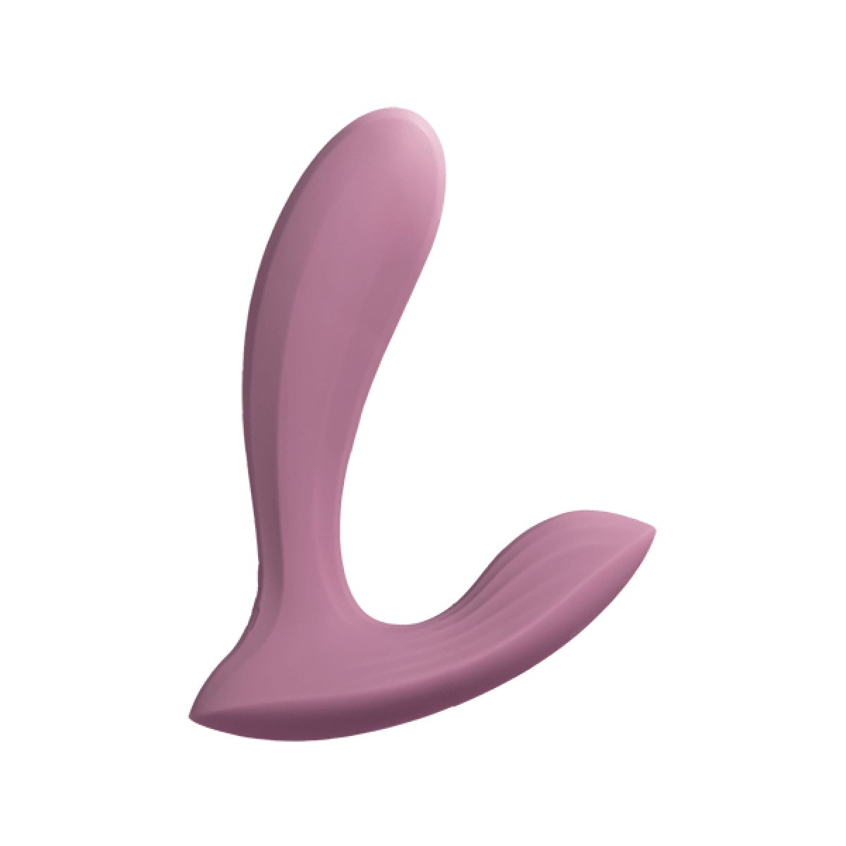 Rosa Wellness-Produkt mit geschwungener Form. Glatte Oberfläche.