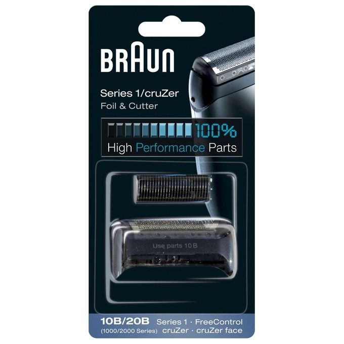 Braun - Ersatzscherfolie "Series 1 / cruZer - 10B Foil & Cutter" in Schwarz