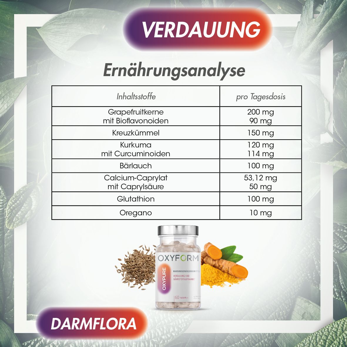 Oxyform Verdauungsfördernd Oxypure Tabletten