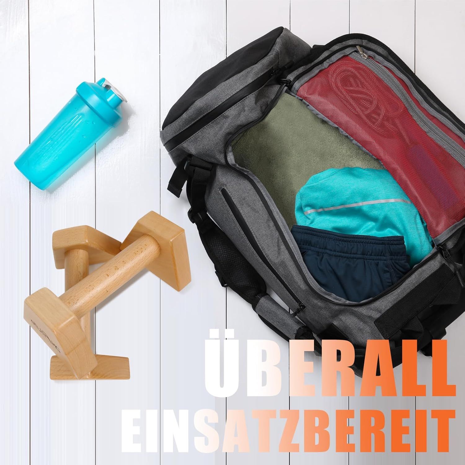 DH FitLife Liegestützgriffe aus Holz