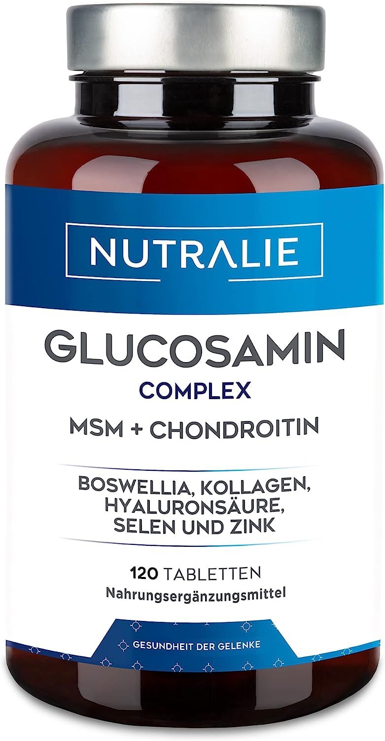 Nutralie Glucosamin & Chondroitin Hochdosiert mit MSM und Kollagen 120