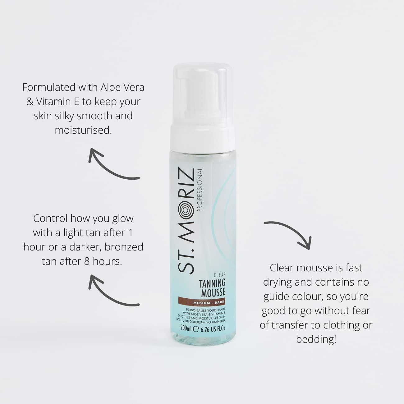St. Moriz Clear Pro Tanning Mousse Medium Dark