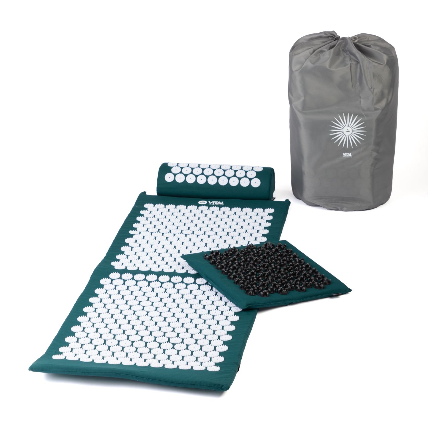 bodhi VITAL Akupressurmatte XL & Nackenrolle, Deluxe-Set SOFT