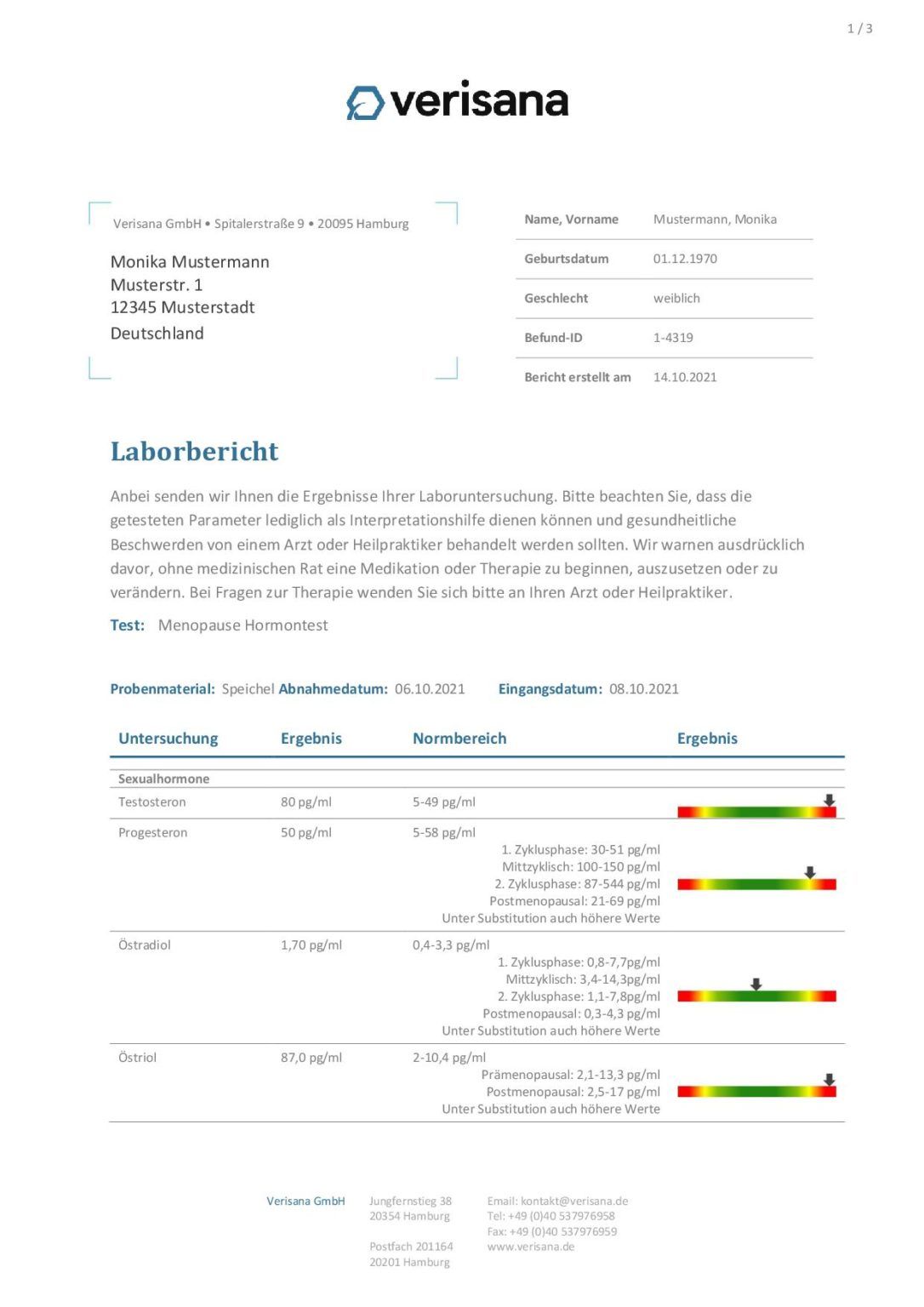 Verisana Meno Balance Test 1 St