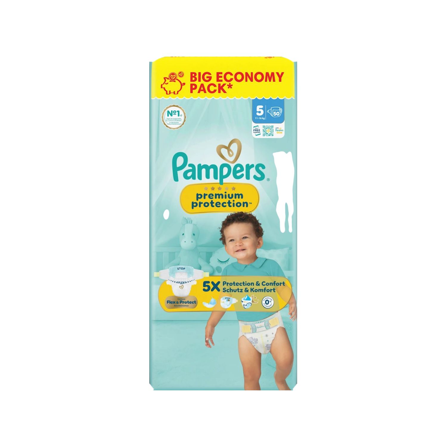 Pampers premium protection Windeln Premium Protection Gr. 5 (11-16 kg) Big Pack 1 St