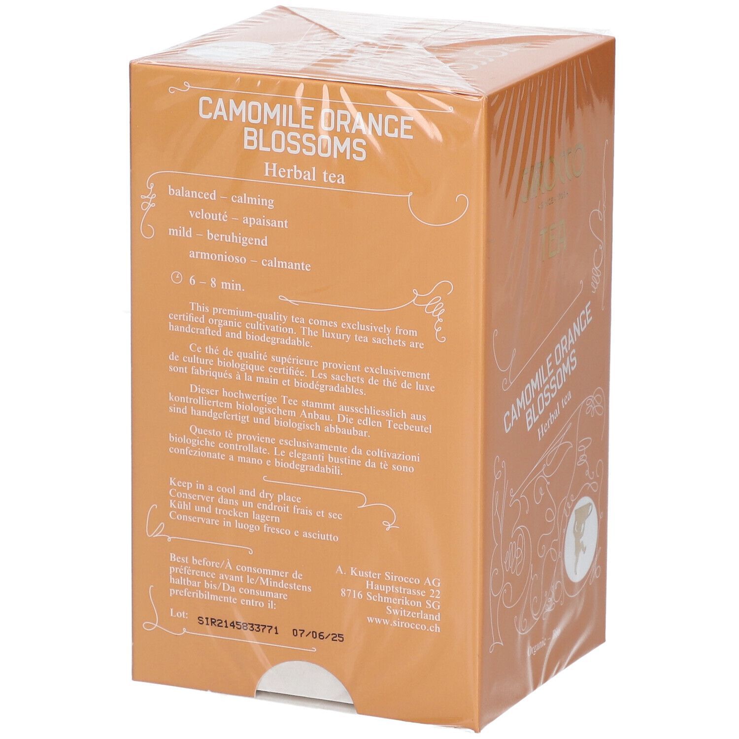 Sirocco Bio Tee Camomille Orange Blossoms