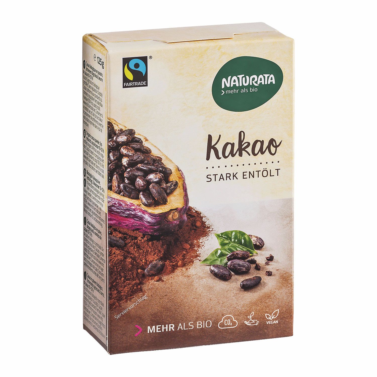 Naturata Bio Kakao stark entölt Fairtrade