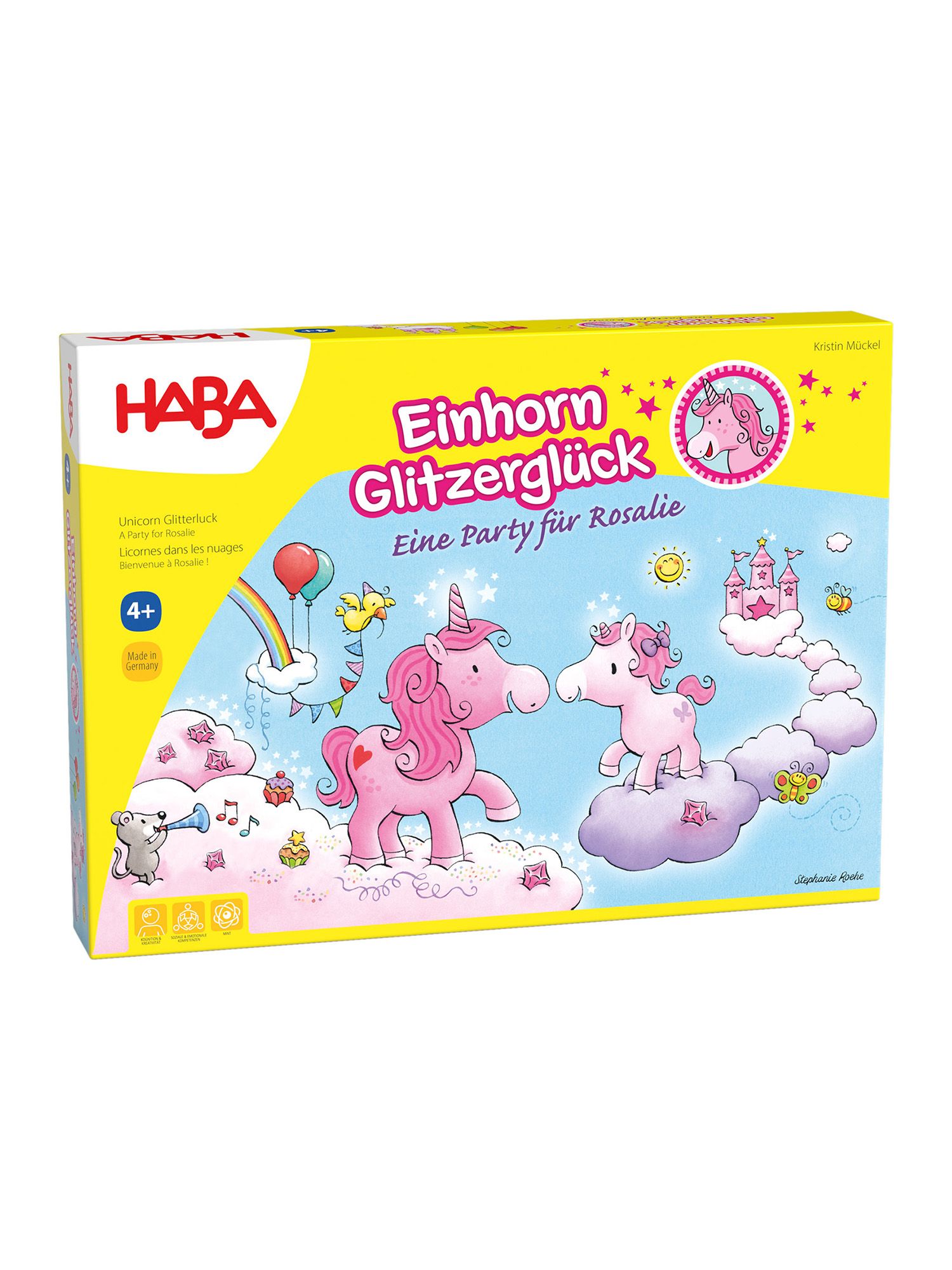 HABA Spiel Einhorn Glitzerglück - Eine Party für Rosalie