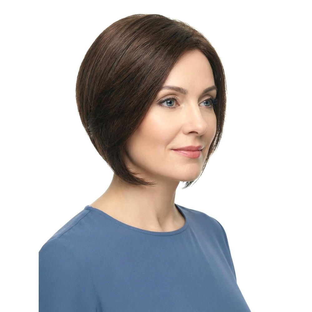 Perücke Mercedes von trendhair, braun, Bob-Schnitt, Seitenansicht.