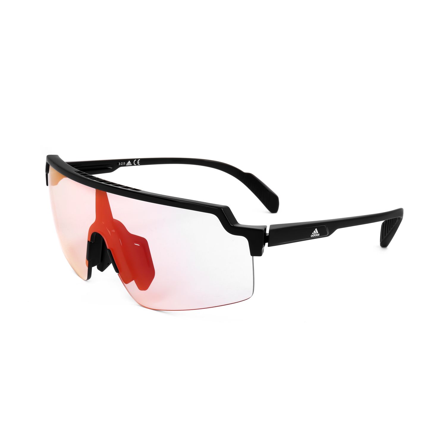 Adidas occhiali da sole unisex SP0028 black light red