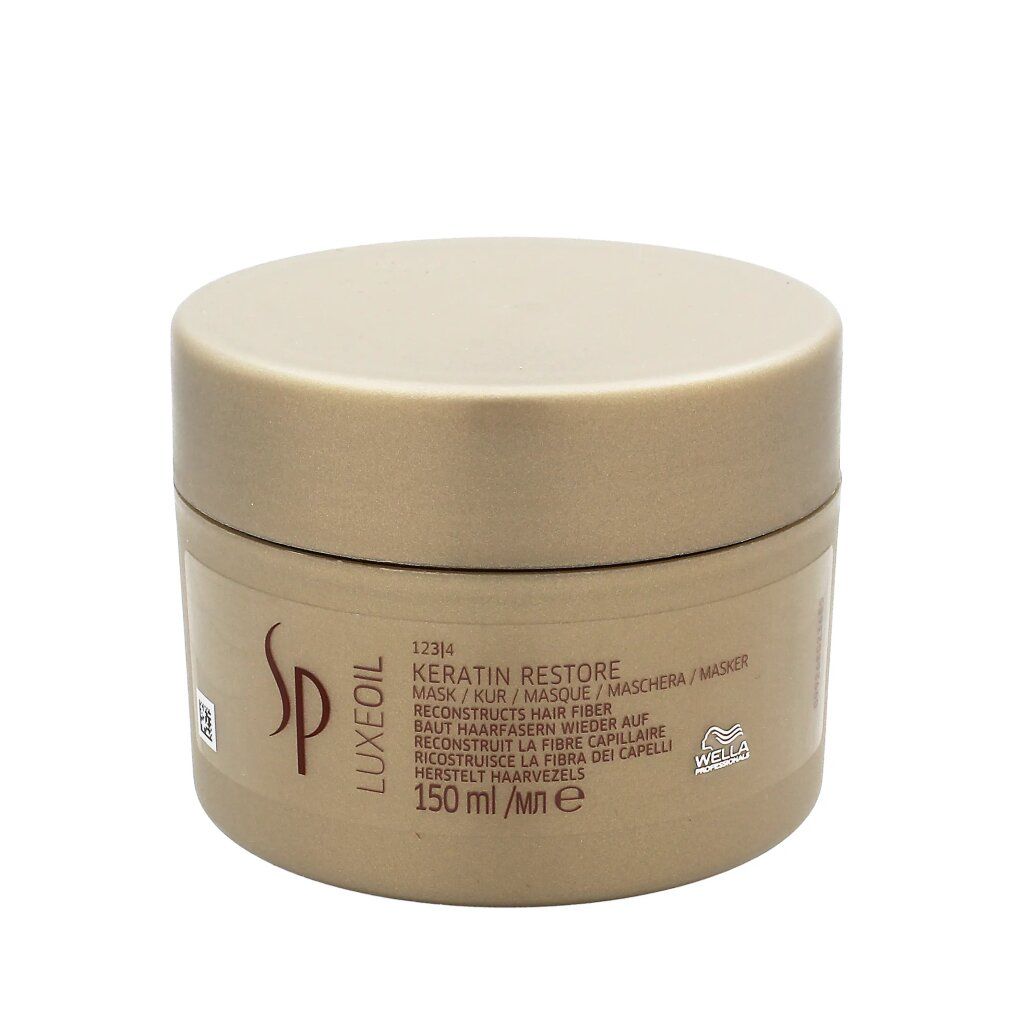 Goldene Dose mit Wella SP LuxeOil Keratin Restore Mask 150 ml.