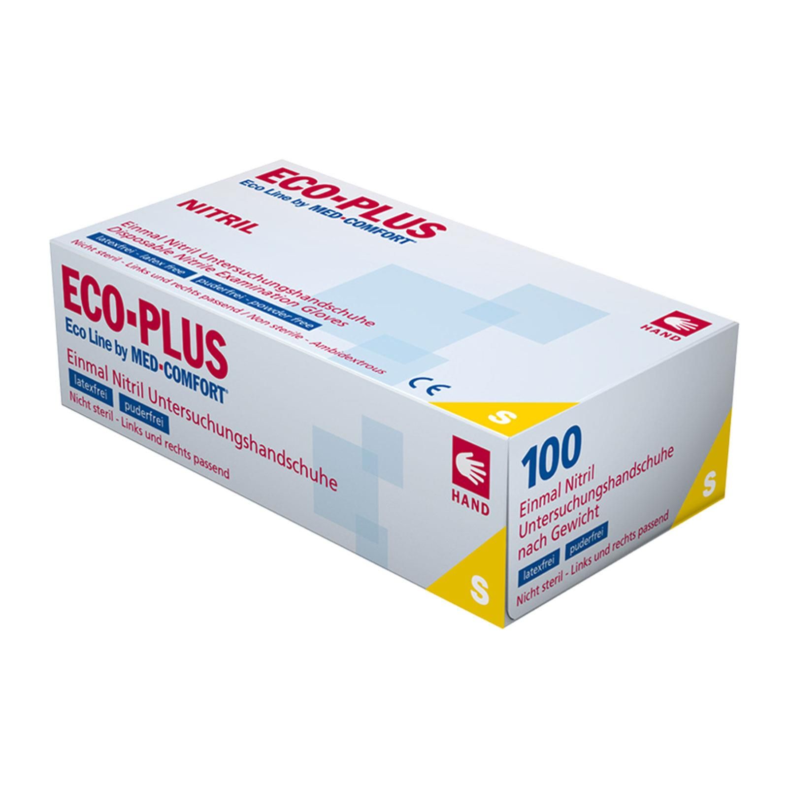 AMPri Eco-Plus Latex Untersuchungshandschuhe puderfrei 100 Stück S St Handschuhe