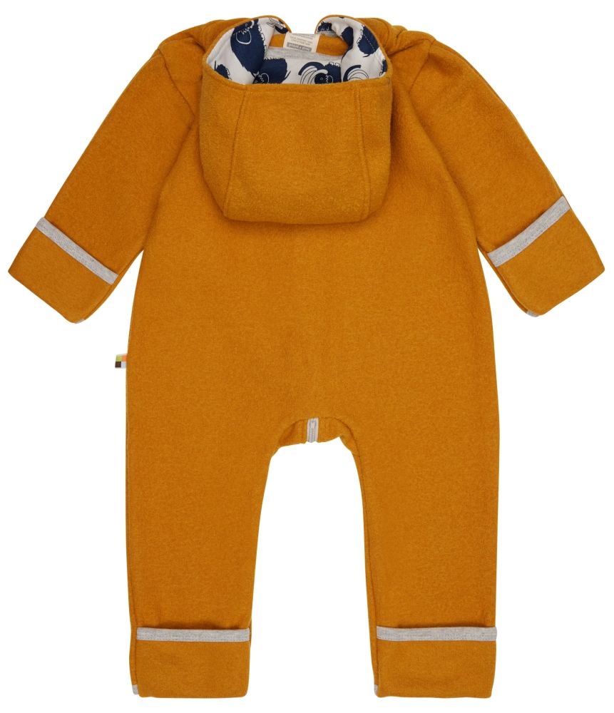 loud proud Unisex Wollwalk, GOTS-gecertificeerd jack, curry, 74-80