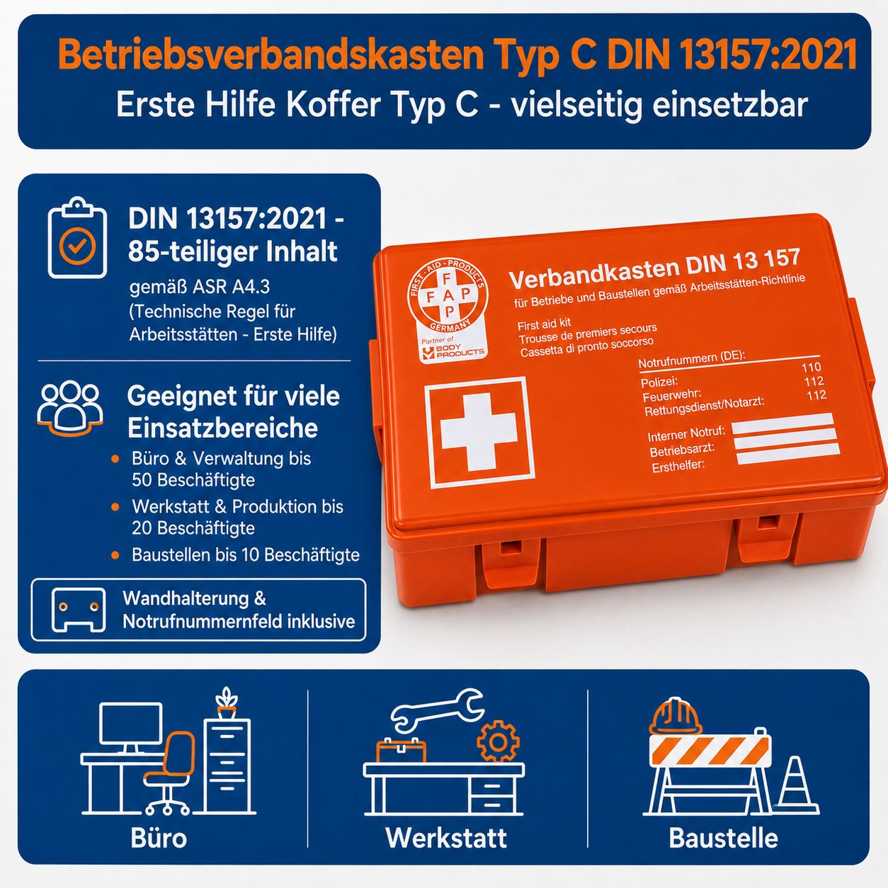 FAP Erste-Hilfe-Koffer Typ C
