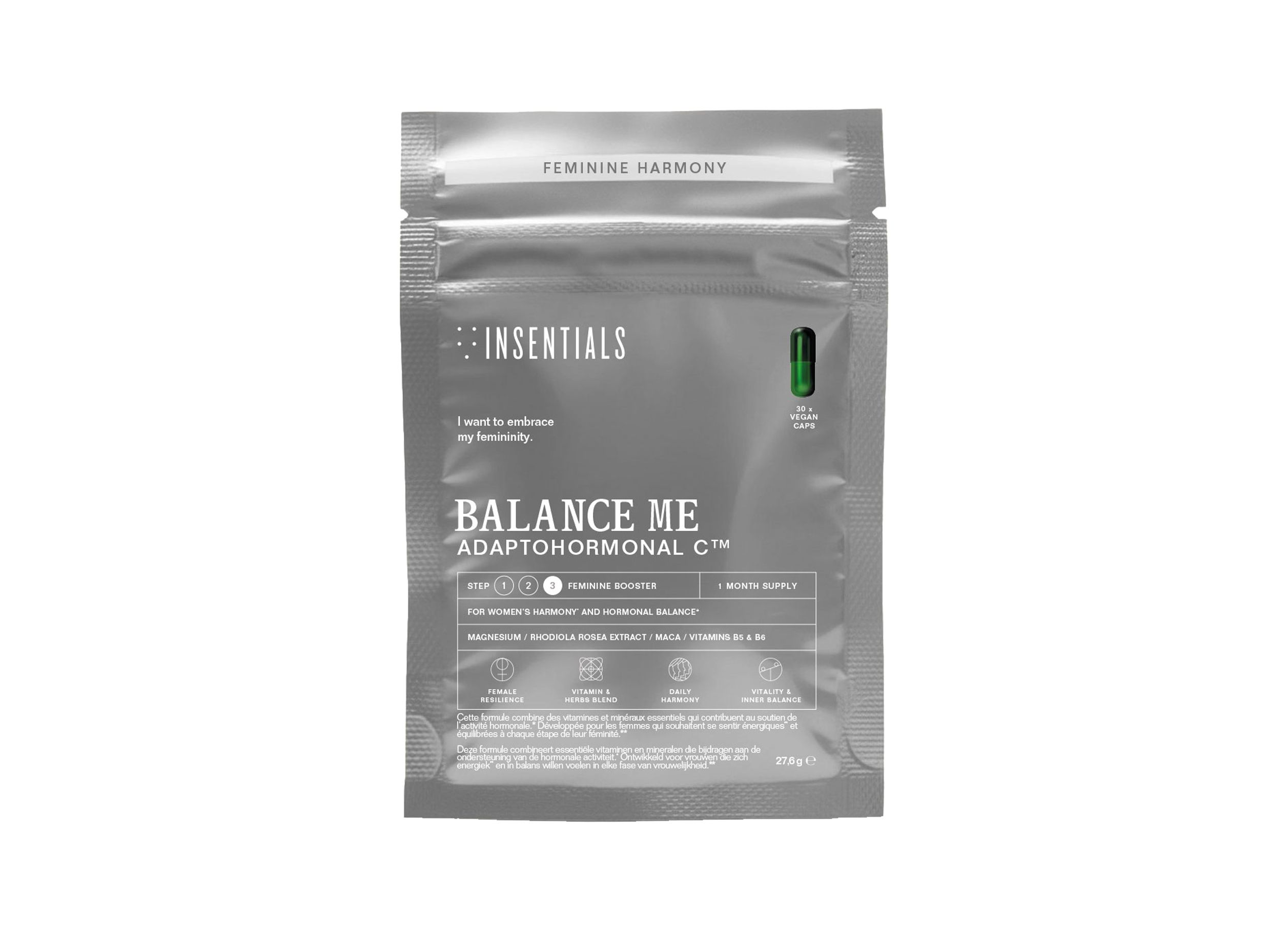 Insentials - Balance Me (Adaptohormonal C™) - supporto per l'attività ormonale e la resilienza