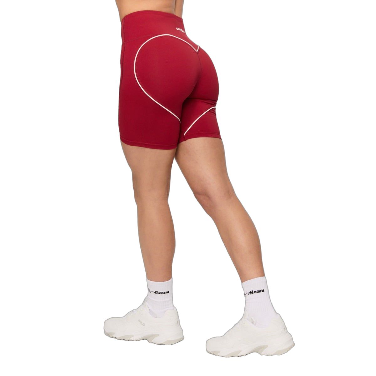 GymBeam Shorts Damen Slim mit Gummizug Varsity Red 1 St